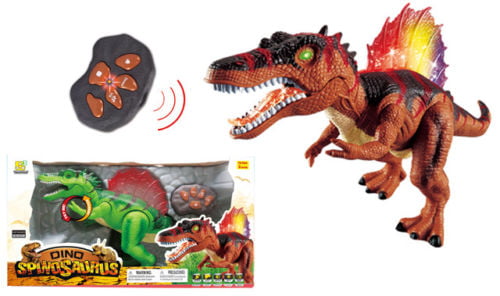 Jumbo RC Remote Control Spinosaurus Dinosaur T-rex Toy with Light & Sound Elect 
