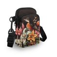 thumbnail image 3 of HELLHERO Colorful Paw Prints Crossbody Small Crossbody Bags, Women Adjustable Shoulder Strap, Casual Use Polyester 4.33"x1.97"x7.09", 3 of 7