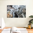 thumbnail image 3 of Elephant Stock Abstract Flow Wall Art - Horizontal Canvas Wall Art - Living Room Wall Decor - Abstract Canvas - Gold And Black Decor - 12" x 8", 3 of 8