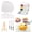 C, variant on OIUR Magic Foam Texture Painting Kit DIY 3D Foam Painting Art Kit with Water Brush Pens Puffy Popcorn Drawing Canvas Sponge Craft Supplies