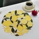 thumbnail image 4 of Aparatos de cocina, manteles individuales bordados con limón, decoración de tapetes, tapetes antideslizantes, manteles individuales con limón, platos, tapetes, tapetes decorativos, manteles individual, 4 of 6