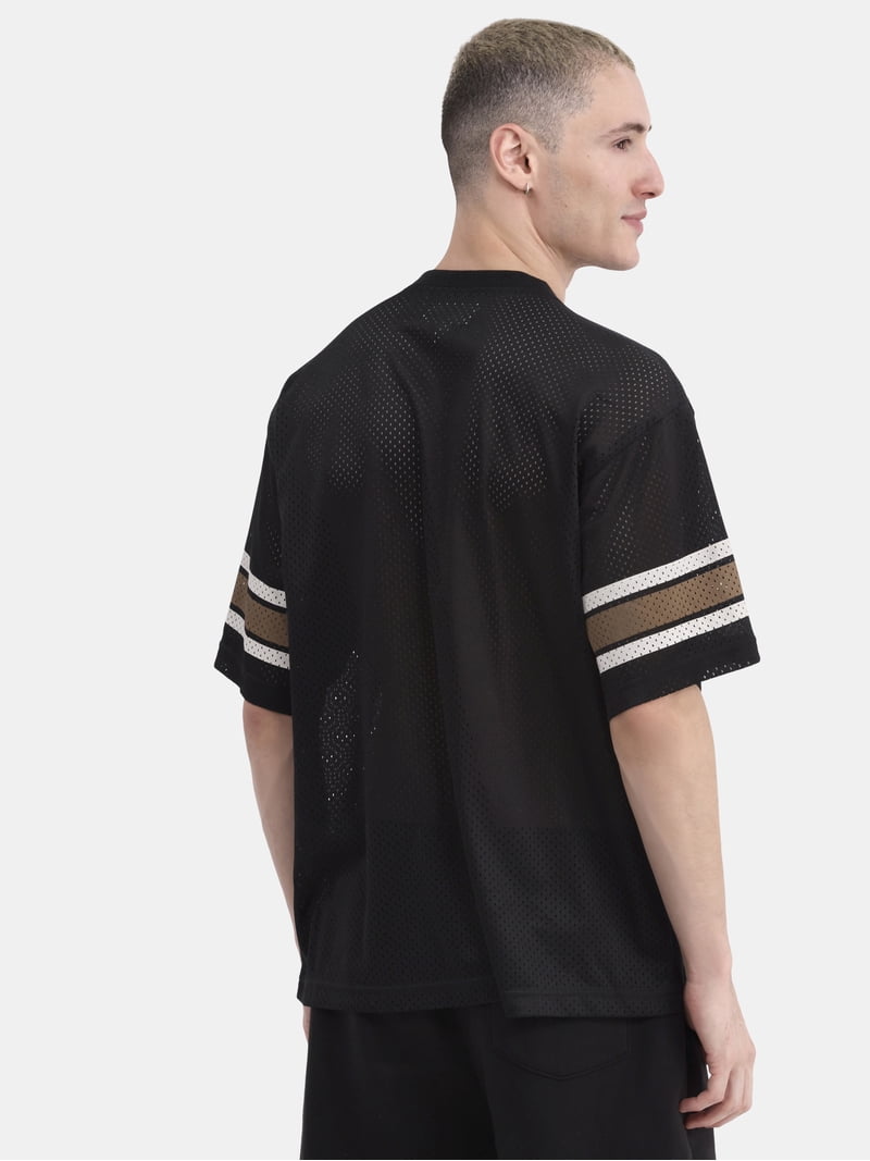 No Boundaries Men's Mesh Short Sleeve Jersey XS to 5XL V-Neck