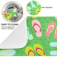 thumbnail image 2 of SKYSONIC Dish Drying Mat for Kitchen Counter Flip Flops Summer Eco Friendly Drying Mat - Easy to Clean Heat Resistant Dish Mat - 16x18, 2 of 6