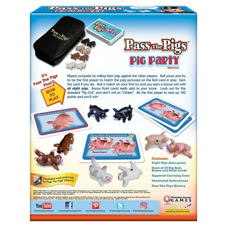 Pass the Pigs: Party Edition Board Game, by Winning Moves Games