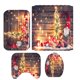 thumbnail image 3 of Moyic Alfombrilla de baño con temática navideña Rectángulo en forma de U Almohadilla antideslizante ovalada Decoración navideña Kits de decoración para fiestas 4 unids/set Moyic HA000344-04B, 3 of 6