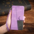 thumbnail image 5 of Allytechgroup Moto G Play 2024 Wallet Case with Hand Wrist, Premium PU Leather Flip Stand Cards Slots Bumper Shockproof Retro Phone Case Cover for Motorola Moto G Play 2024, Purple, 5 of 6