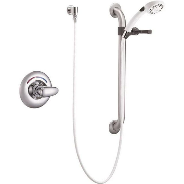 Delta T13H152 Core Universal 1-Handle Wall Mount Shower Faucet Trim Kit, Chrome
