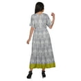 thumbnail image 3 of Moomaya Robe Kurti Tunique Longue Ligne A pour Femmes, Manches au Coude, Kurti Décontractée Imprimée, 3 of 5