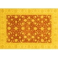 thumbnail image 1 of Ahgly Company Machine Washable Indoor Rectangle Oriental Yellow Traditional Area Rugs, 4' x 6', 1 of 4