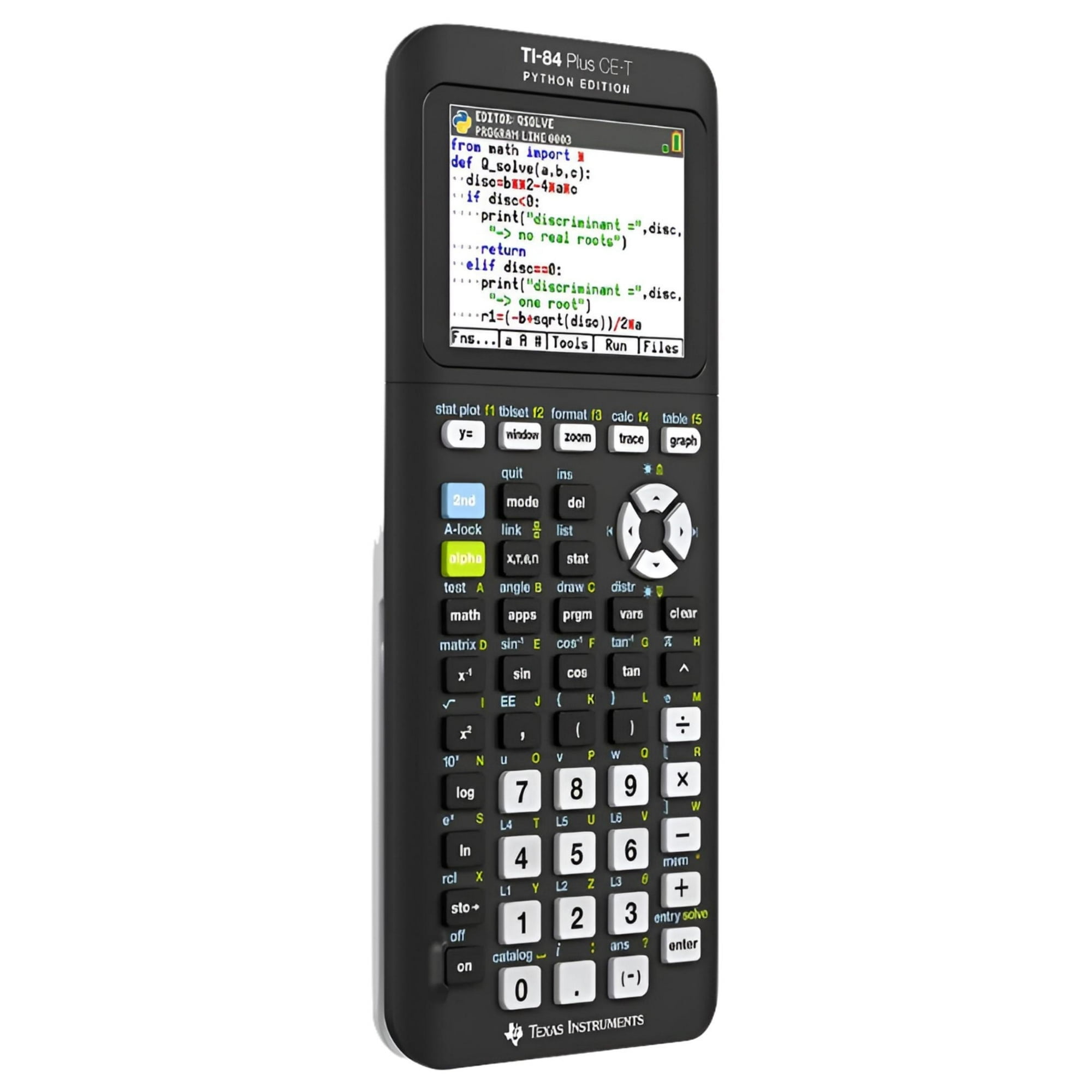 Pre-Owned Texas Instruments TI-84 Plus CE Python Graphing Calculator, High School and College, Black, Python, Back-to-School
