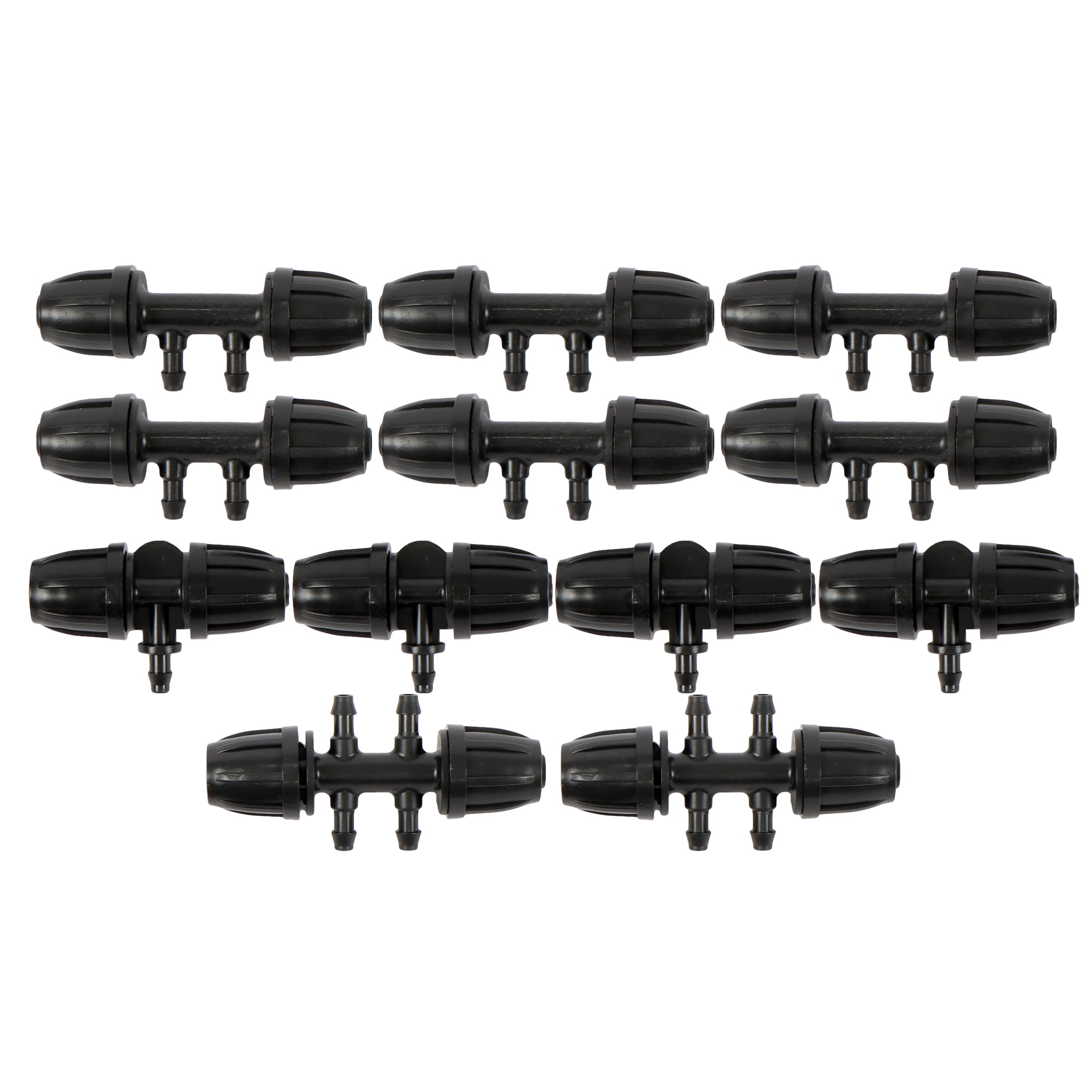 labwork Drip Irrigation System-Adjustable Irrigation System for Garden, Raised Beds - Drip Irrigation Kit with Drip Emitters, 5/16" and 1/4" Irrigation Tubing and Barbed Fittings