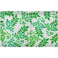 thumbnail image 2 of Leaves Pattern Kitchen Curtains 2 Panels UV Protected Tier Curtains, Half Window Curtains Kitchen Tiers for Guest Room Bathroom Sink Laundry Room Basement,36 x 27 Inch, 2 of 7
