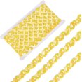 thumbnail image 1 of 12 Yards Yellow Sequin Trim Sequins Beaded Strip Rick Rack Wave Gimp Woven Trim Metallic Glitter Ric Rac Braid Spangle Paillette Fabric Ribbon for Sewing Making Crafts Home Decor Costume Diy, 1 of 9