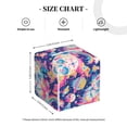thumbnail image 2 of Rateoe Skull rainbow color space Pattern Tissue Box Cover, Modern Square Decorative Leather Facial Paper Case Organizer Holder Dispenser 5X5X5'', 2 of 8