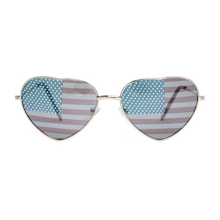 Gravity Shades USA Heart Shaped Aviator Sunglasses