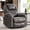 Grey, variant on MEETWARM Massage Recliner with Heat, Swivel, Rocker, USB Ports & Cup Holders, Gray