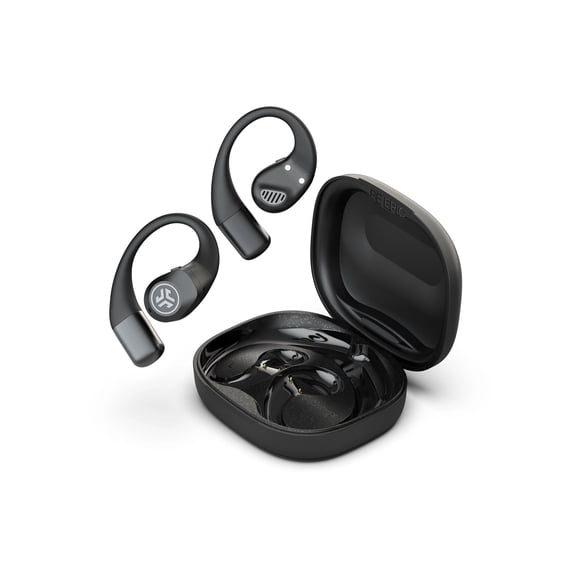 Open Box JLab Epic Open Sport Air Conduction Wireless Earbuds Black