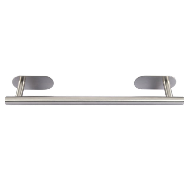 Toallero de barra individual rectangular de acero inoxidable para baño y cocina