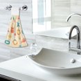 thumbnail image 5 of Yayeee Kitchen Hanging Hand Towels Set of 2 with Loop Bathroom Absorbent Tie Towel, Beach Pattern, 5 of 7