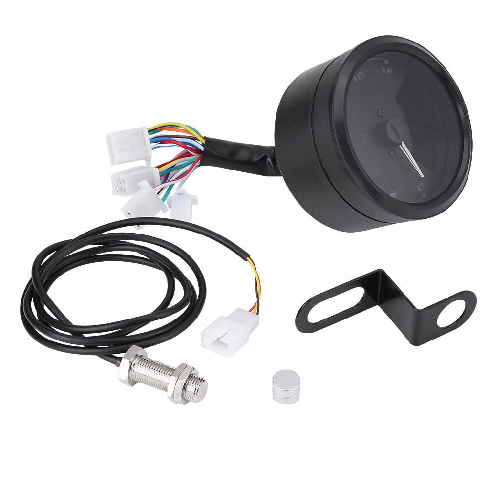 Mgaxyff 12000rmp Lcd Digital Speedometer Tachometer Gear