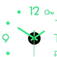 thumbnail image 4 of ziyahi Modern 3D Luminous Wall Clock Stickers DIY Silent Decorative Clock 40cm, 4 of 9
