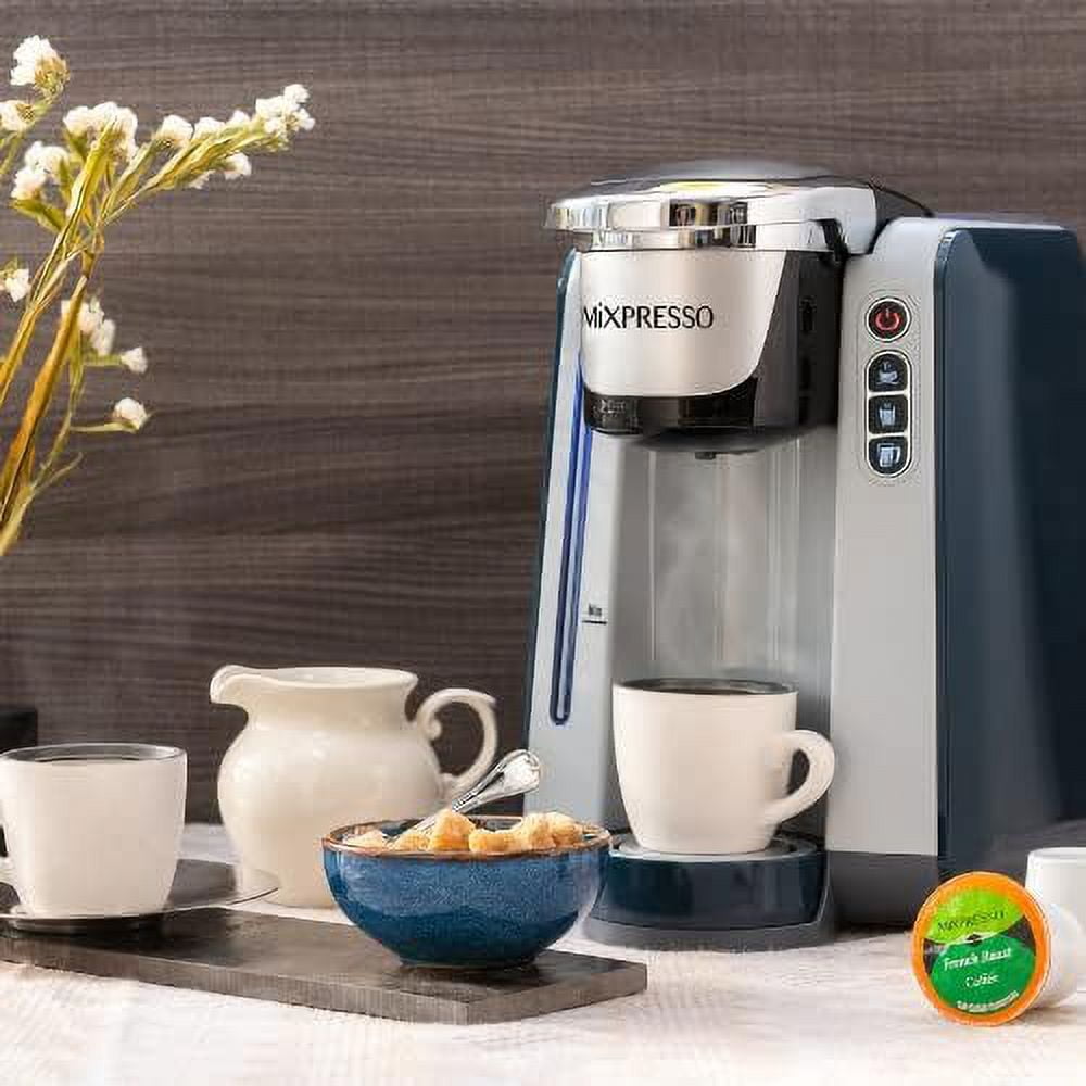 Mixpresso Dual Coffee Maker Single Serve Coffee Brewer, Ground and K Cup