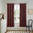 thumbnail image 4 of Jacquard Rideau en Tissu pour Salon et Chambre, Rideaux de Fenêtre en Polyester, 52x63 Po, Brun Rouge Bleu Gris Kaki, 1 Panneau, 4 of 6