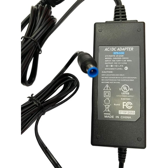 12V AC/DC Adapter Compatible for LG W2486L-PF W2486L W2486LPF E2340V E2340V-PN E2340VPN 23" LED LCD Flatron Monitor 12VDC DC12V 12.0V 12 Volts Power Supply Cord Cable Charger