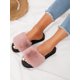 thumbnail image 1 of Women's Minimalist Open Toe Fluffy Slides, 1 of 4