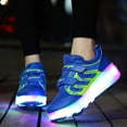 thumbnail image 3 of YAZI Kids Roller Shoes Boy Sneakers with Wheels Become Girl  Sport Sneaker with Led for Christmas Birthday Children Show Gift, 3 of 14