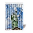 thumbnail image 1 of BOSDECO Statue de la Liberté Rideau de Douche Imperméable en Polyester 48x72 Pouces, 1 of 2