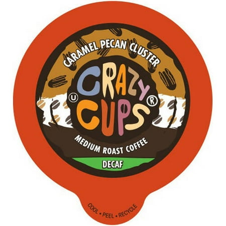 Crazy Cups Decaf Caramel Pecan Cluster Flavored Coffee Single Serve K 22 Count Crazy Cups Decaf Caramel Pecan Cluster Flavored Coffee Single Serve K 22 Count
