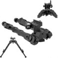 thumbnail image 2 of Picatinny Bipod Rifle Air Rifle Airsoft Bipod Extendable Swivel Pivot Tiltable Joint Camera Converter Black 1pc, 2 of 5