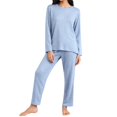 thumbnail image 2 of BILIKEYU Long Sleeved Plus Size Home Suit Set for Women, Two Piece Workout Sets for Women, Womens Fall Clothes, Long Sleeve Shirts for Women, 2 of 4