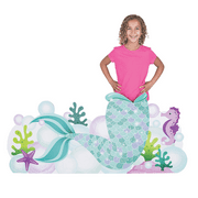 Mermaid Sparkle Tail Photo Stand Up - Party Decor - 1 Piece