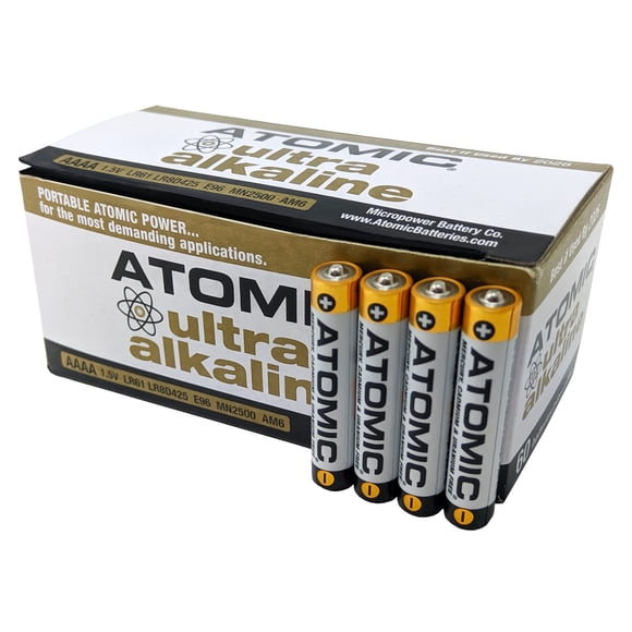 Batería ATOMIC AAAA 1.5V Alcalina (paquete de 60)