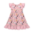 thumbnail image 2 of Millie Loves Lily Girls Kitty Lounge Angel Sleeve Dress, Girls Size 3T, 2 of 2