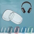 thumbnail image 3 of 2Pcs/set Soft Anti-Scratch Transparent Cover For AirPods Max TPU Wireless Shockproof Headphones Case Protective Sleeve Protector, 3 of 11
