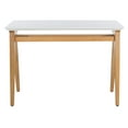 thumbnail image 6 of SAFAVIEH Reid Solid Modern Glam Writing Desk, Oak/White, 6 of 11
