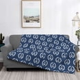 thumbnail image 2 of Fotbe Navy Nautical Manta de Franela con Estampado, Manta Ultrasuave para Cama, Sofá, Auto, Hipoalergénica y Antibolitas-40"x30", 2 of 6