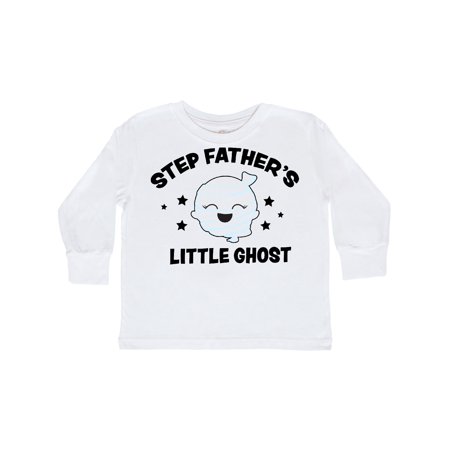 

Inktastic Cute Step Father s Little Ghost with Stars Gift Toddler Toddler Girl Long Sleeve T-Shirt