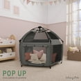 thumbnail image 3 of Dream On Me Pop Up Children Playpen, Easy Set-Up- Indoor Play House and Outdoor Play Tent with Canopy Cover, Charcoal, 3 of 8