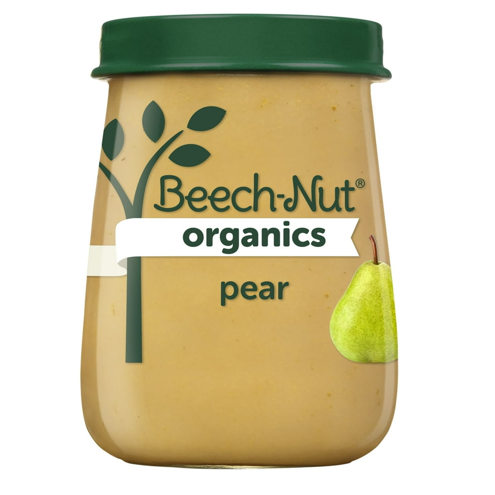BeechNut Organics Stage 1, Pear Baby Food, 4 oz Jar