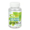 VegLife Vital Teen Boys Multiple Vitamin with Iron | Vegan, Vegetarian | 60 Count