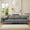 Light Gray, variant on Asofer 4-Seat Sectional Sofa, Convertible Sofa Bed with Comfy Seat Cushion, for Living Room, Apartments, Office, Dark Gray