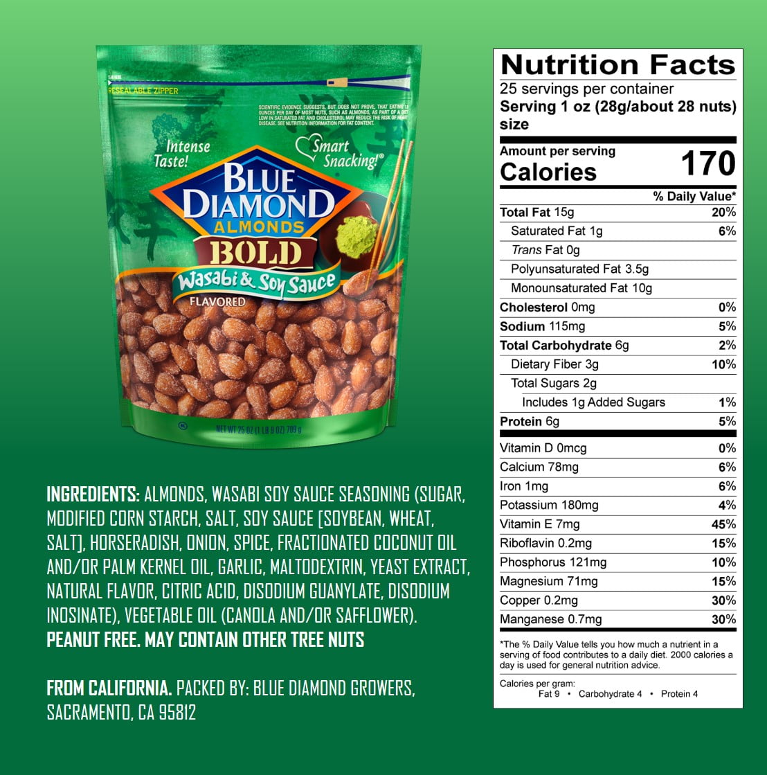 Wasabi Almonds Recipe Vegan Dandk Organizer