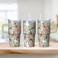 thumbnail image 2 of 20OZ Dog Lover Office Tumbler with Handle Straw and Lid Paw Print Coffee Mug for Women Friends Perfect Holiday Birthday Gifts Portable and Lightweight, 2 of 6