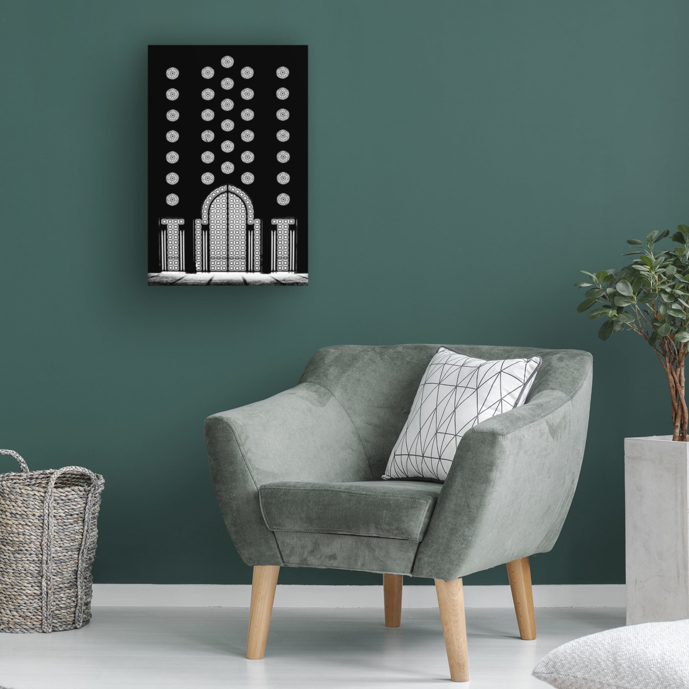 Canvas Wall Art - Ahmed Waddah 'The Light Outside' Wall Art for Living Room, Bedroom, or Office D?cor by Trademark Fine Art - 22 x 32 Inches