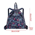 thumbnail image 3 of Back to School Backpack Savings! Dvkptbk Foldable Large Capacity Travel Backpack Drawstring Pocket Waterproof Ultra Light Nylon Cloth Multifunctional Print Foldable Bag Organizer, 3 of 3