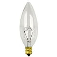 thumbnail image 2 of Feit Electric Bp60ctc 60 Watt Clear Straight Tip Chandelier Light Bulbs 2 Count, 2 of 2